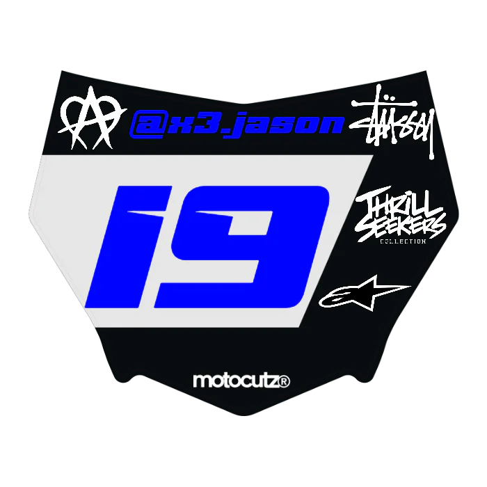 CUSTOM MOTOCUTZ FRONT PLATE DECAL