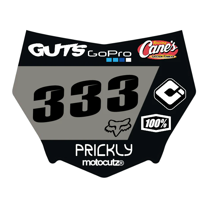 CUSTOM MOTOCUTZ FRONT PLATE DECAL