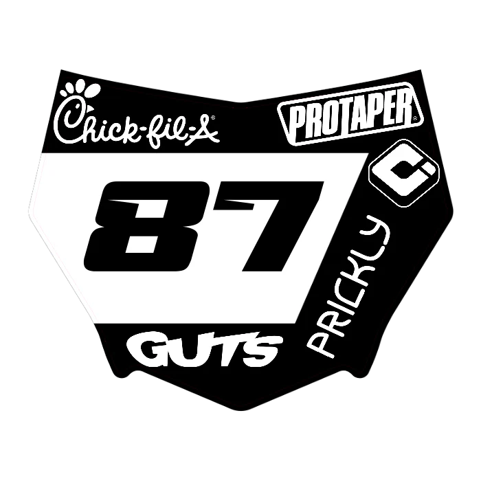 CUSTOM MOTOCUTZ FRONT PLATE DECAL