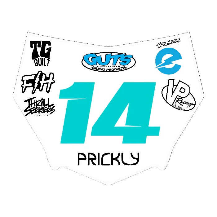 CUSTOM MOTOCUTZ FRONT PLATE DECAL
