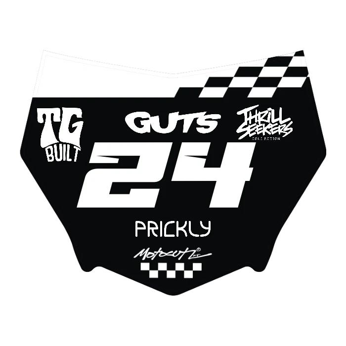 CUSTOM MOTOCUTZ FRONT PLATE DECAL