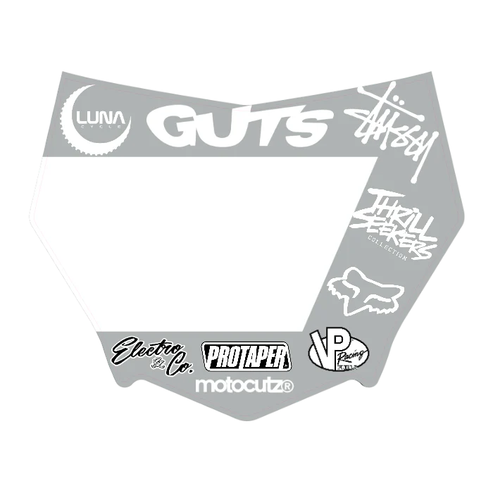 CUSTOM MOTOCUTZ FRONT PLATE DECAL