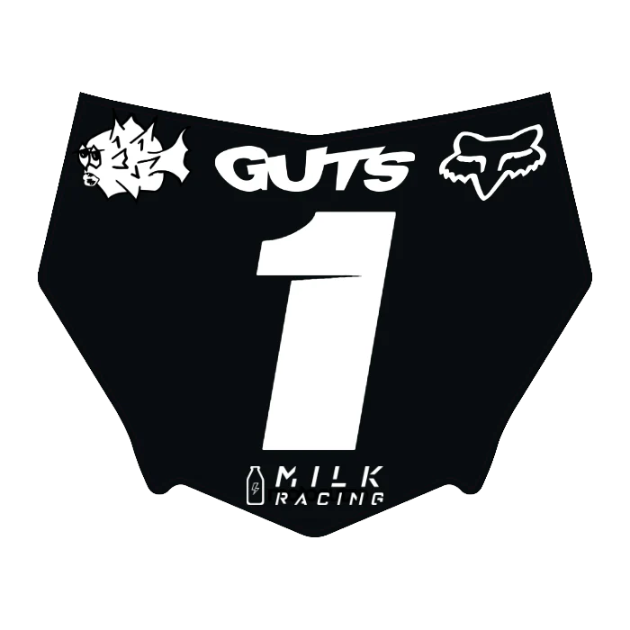 CUSTOM MOTOCUTZ FRONT PLATE DECAL