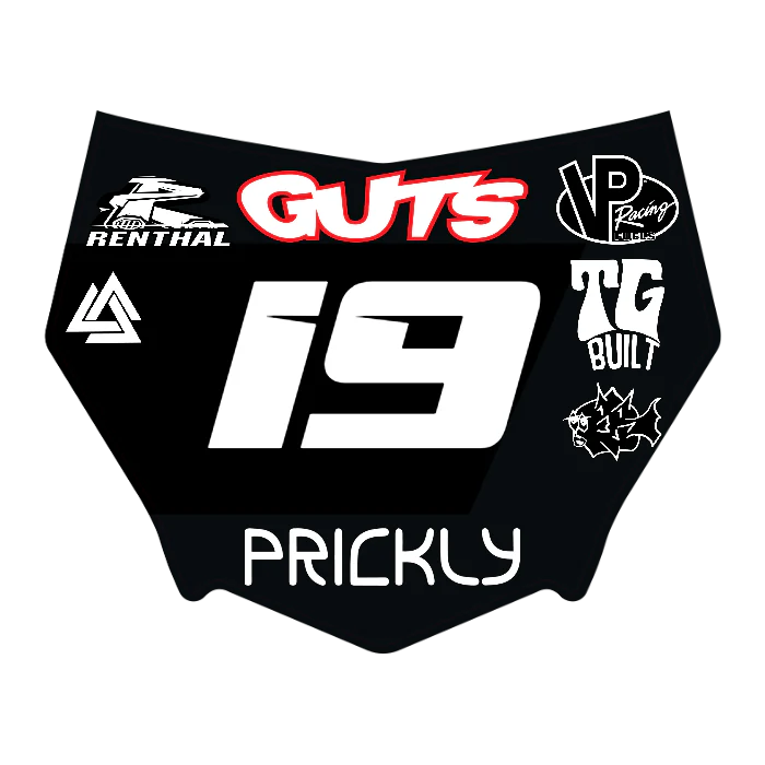 CUSTOM MOTOCUTZ FRONT PLATE DECAL