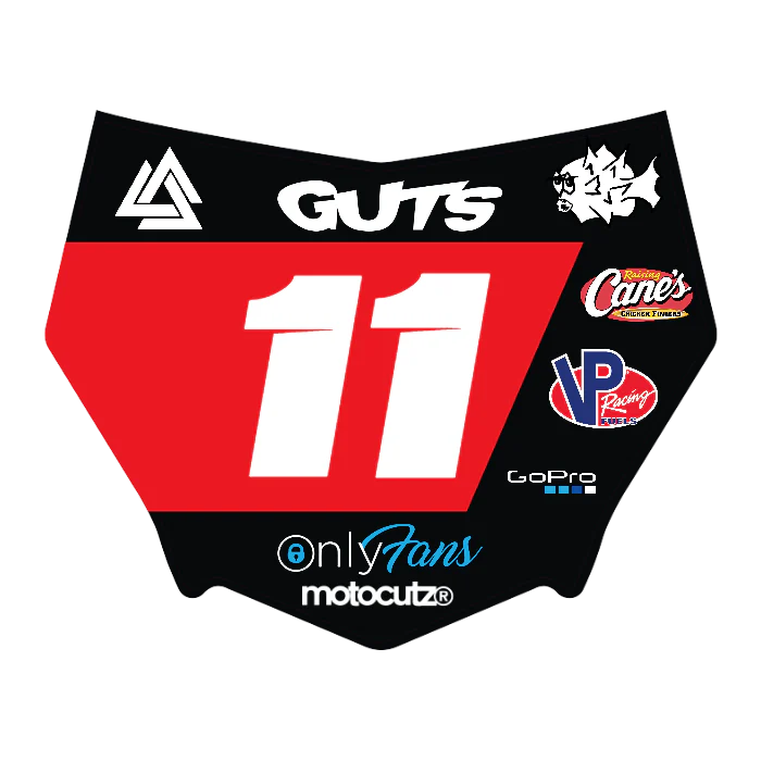 CUSTOM MOTOCUTZ FRONT PLATE DECAL