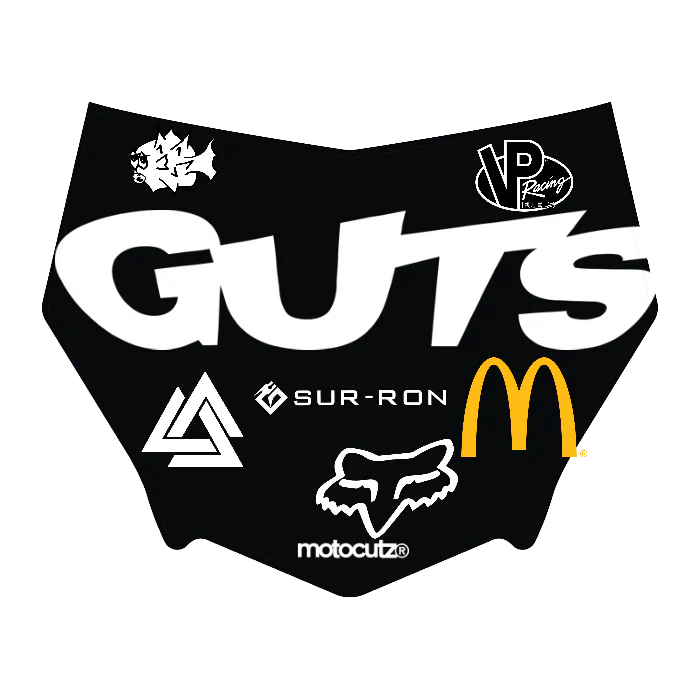 CUSTOM MOTOCUTZ FRONT PLATE DECAL