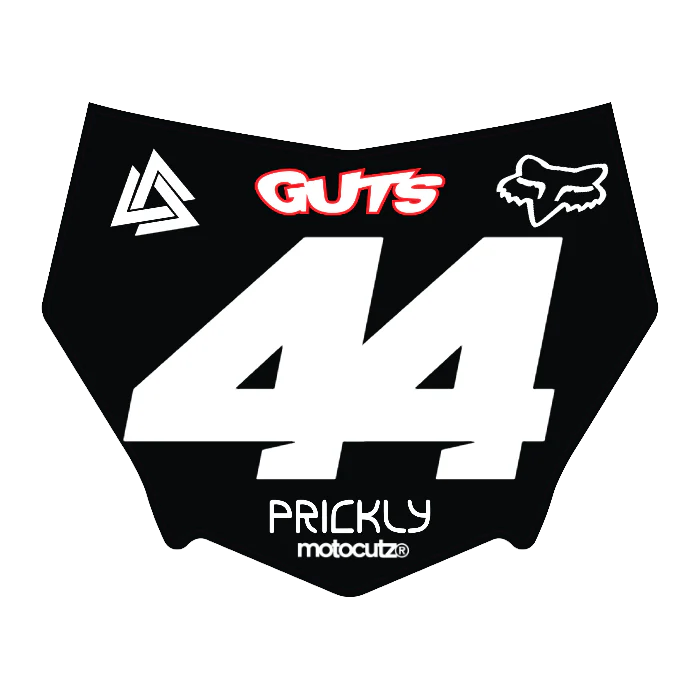 CUSTOM MOTOCUTZ FRONT PLATE DECAL
