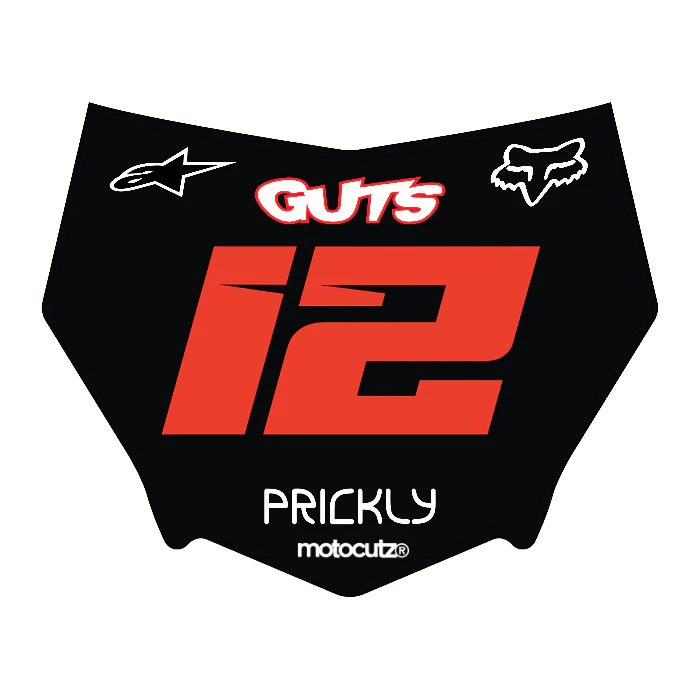 CUSTOM MOTOCUTZ FRONT PLATE DECAL