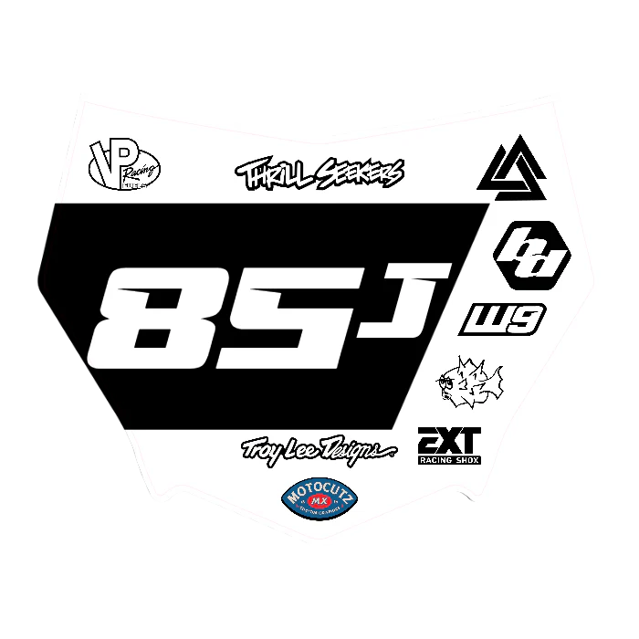 CUSTOM MOTOCUTZ FRONT PLATE DECAL