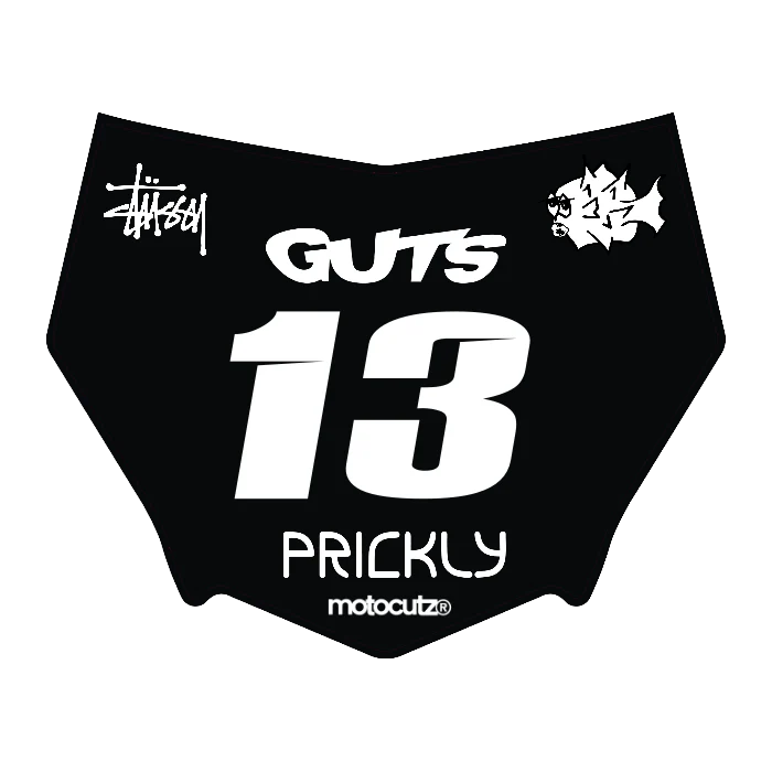 CUSTOM MOTOCUTZ FRONT PLATE DECAL