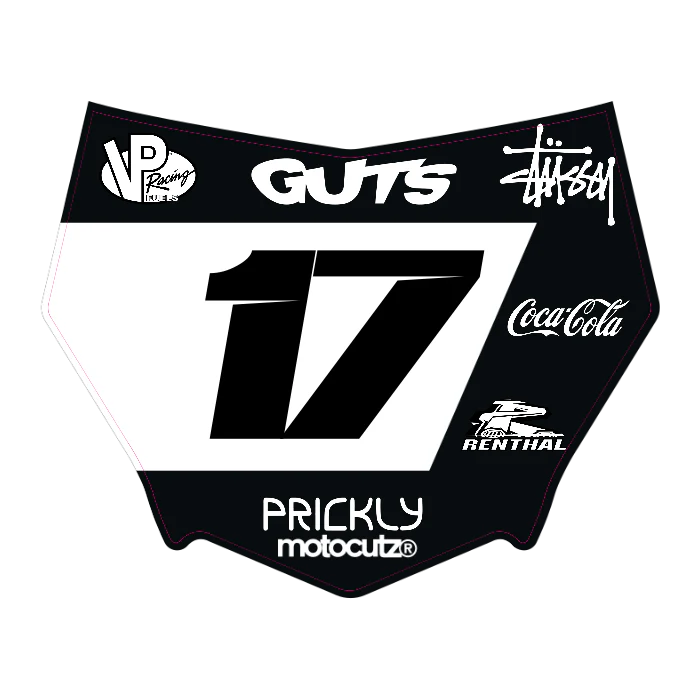 CUSTOM MOTOCUTZ FRONT PLATE DECAL