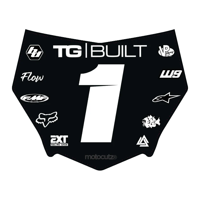 CUSTOM MOTOCUTZ FRONT PLATE DECAL