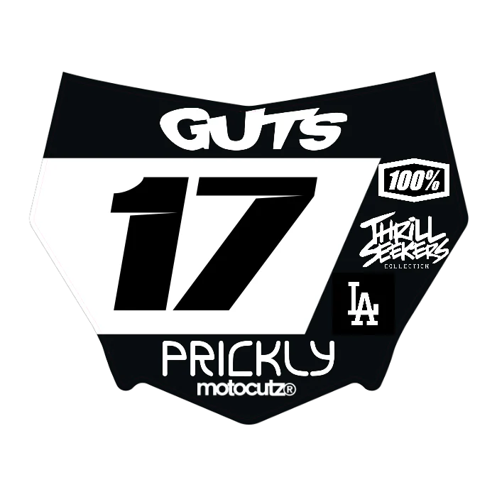 CUSTOM MOTOCUTZ FRONT PLATE DECAL