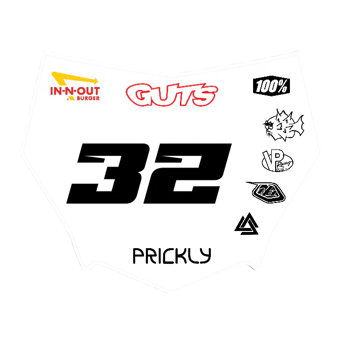 CUSTOM MOTOCUTZ FRONT PLATE DECAL