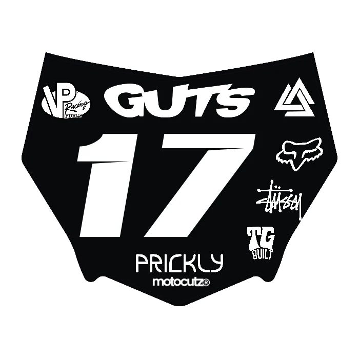 CUSTOM MOTOCUTZ FRONT PLATE DECAL
