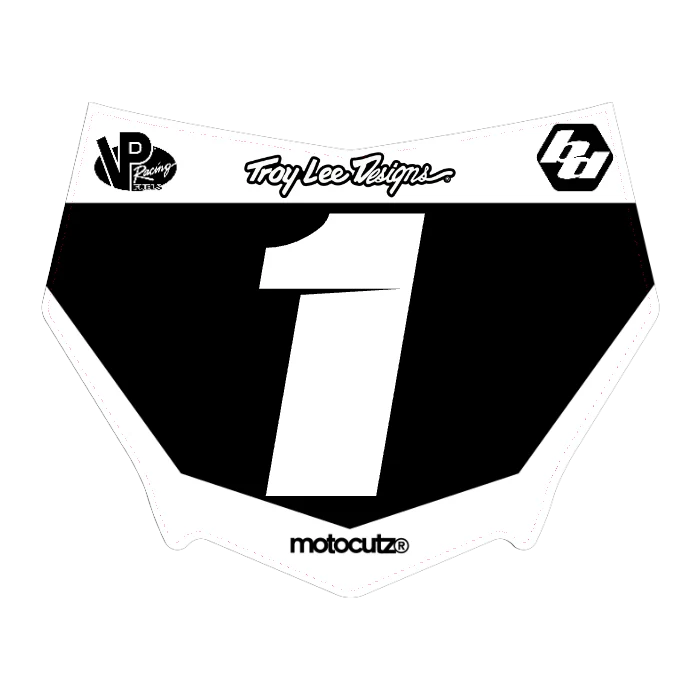 CUSTOM MOTOCUTZ FRONT PLATE DECAL