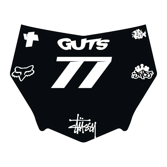 CUSTOM MOTOCUTZ FRONT PLATE DECAL