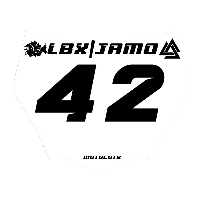 CUSTOM MOTOCUTZ FRONT PLATE DECAL