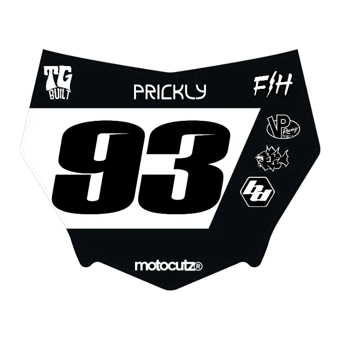 CUSTOM MOTOCUTZ FRONT PLATE DECAL
