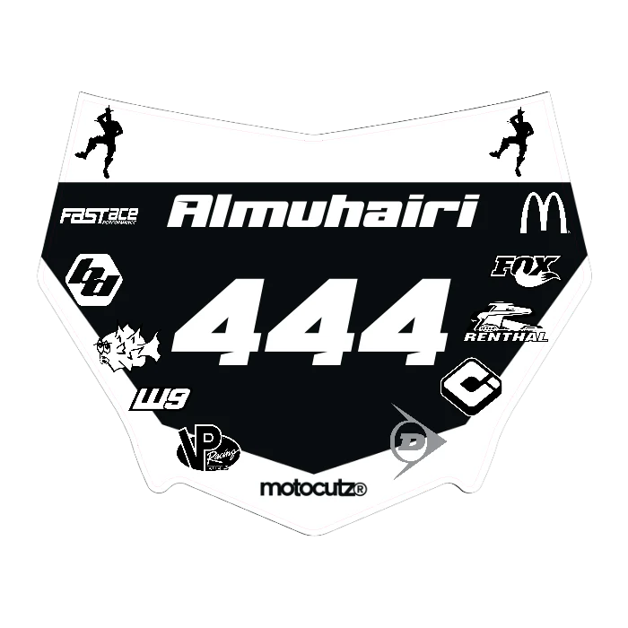 CUSTOM MOTOCUTZ FRONT PLATE DECAL