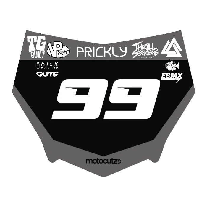 CUSTOM MOTOCUTZ FRONT PLATE DECAL