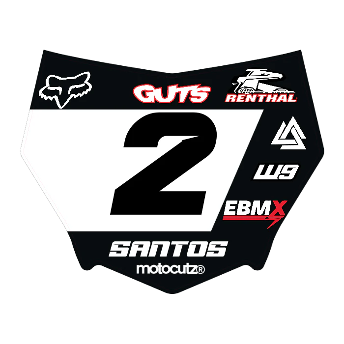 CUSTOM MOTOCUTZ FRONT PLATE DECAL