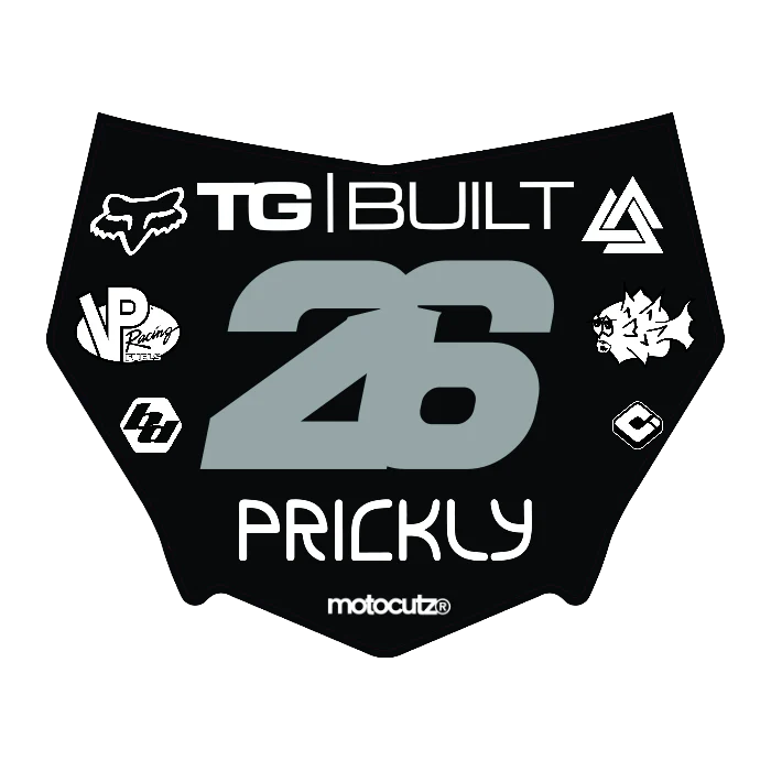 CUSTOM MOTOCUTZ FRONT PLATE DECAL