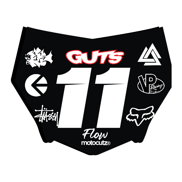 CUSTOM MOTOCUTZ FRONT PLATE DECAL