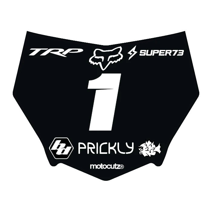 CUSTOM MOTOCUTZ FRONT PLATE DECAL