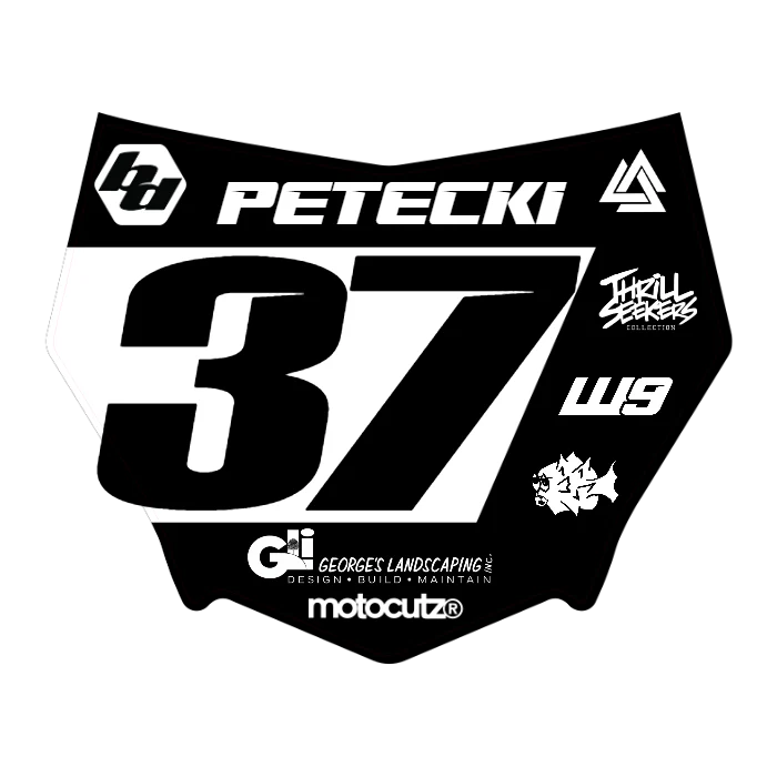 CUSTOM MOTOCUTZ FRONT PLATE DECAL