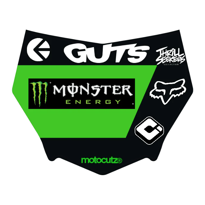 CUSTOM MOTOCUTZ FRONT PLATE DECAL