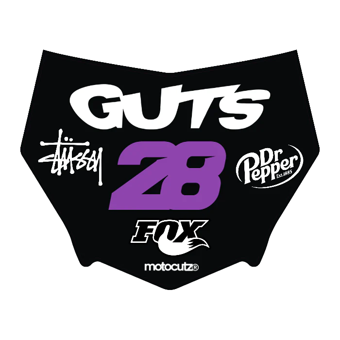 CUSTOM MOTOCUTZ FRONT PLATE DECAL