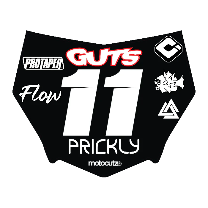 CUSTOM MOTOCUTZ FRONT PLATE DECAL