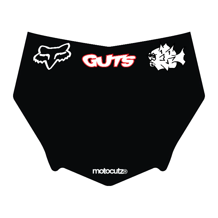 CUSTOM MOTOCUTZ FRONT PLATE DECAL