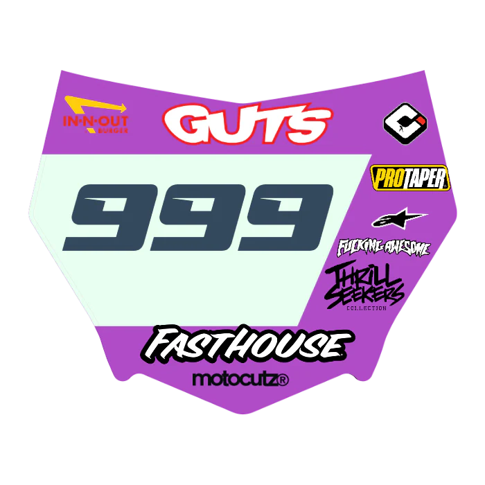 CUSTOM MOTOCUTZ FRONT PLATE DECAL