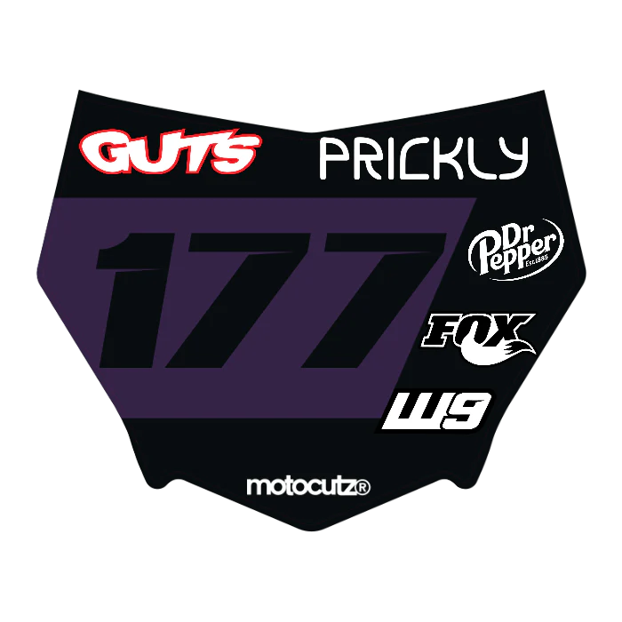 CUSTOM MOTOCUTZ FRONT PLATE DECAL
