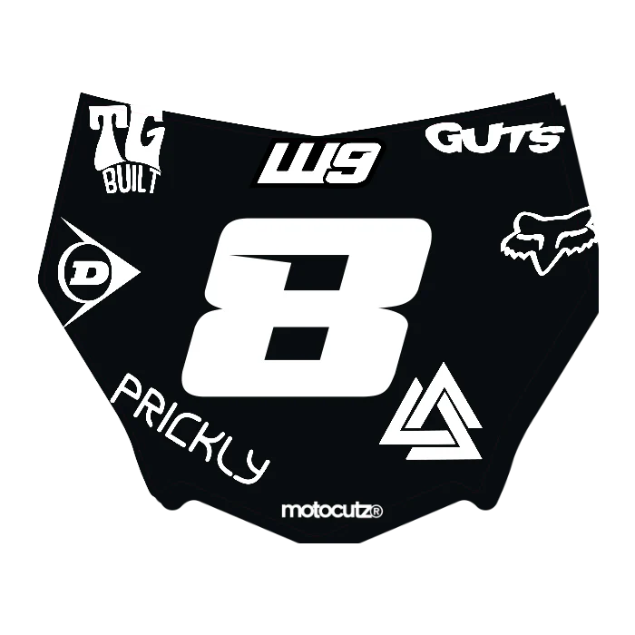 CUSTOM MOTOCUTZ FRONT PLATE DECAL