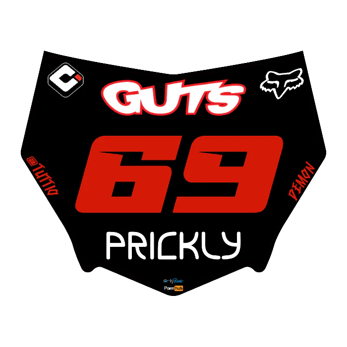 CUSTOM MOTOCUTZ FRONT PLATE DECAL