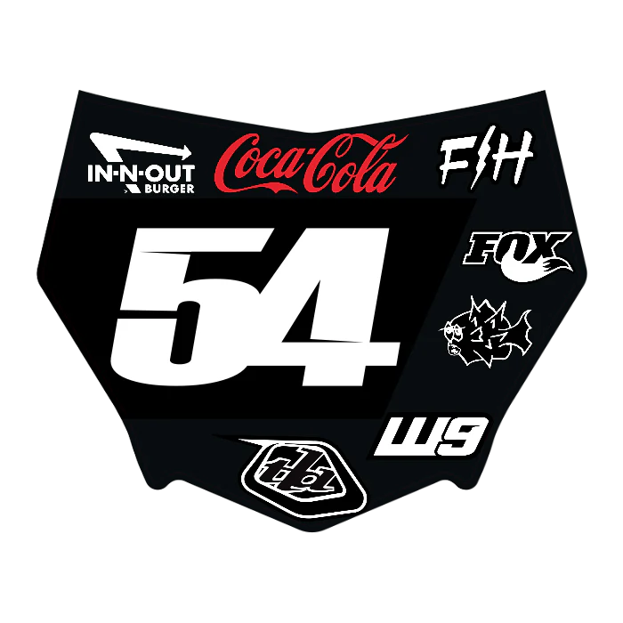 CUSTOM MOTOCUTZ FRONT PLATE DECAL