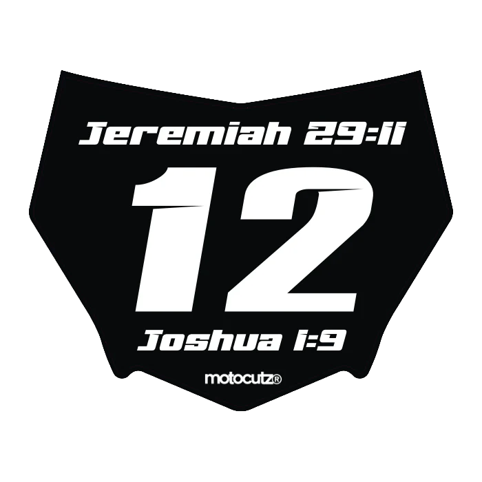 CUSTOM MOTOCUTZ FRONT PLATE DECAL
