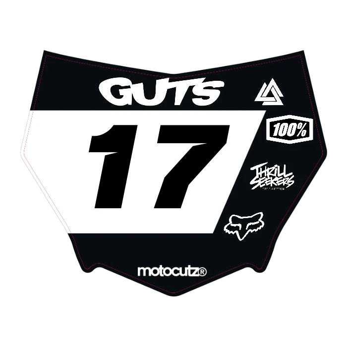 CUSTOM MOTOCUTZ FRONT PLATE DECAL