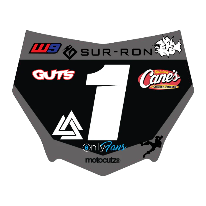 CUSTOM MOTOCUTZ FRONT PLATE DECAL