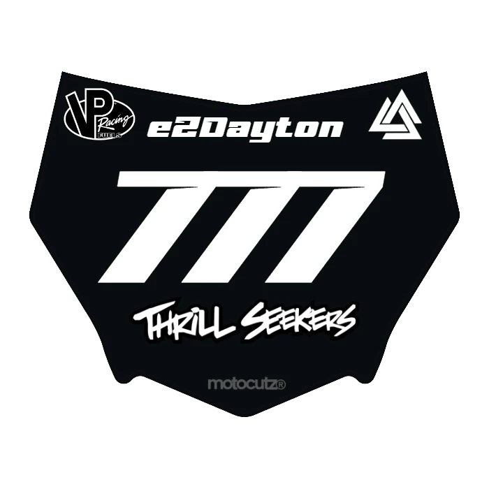 CUSTOM MOTOCUTZ FRONT PLATE DECAL