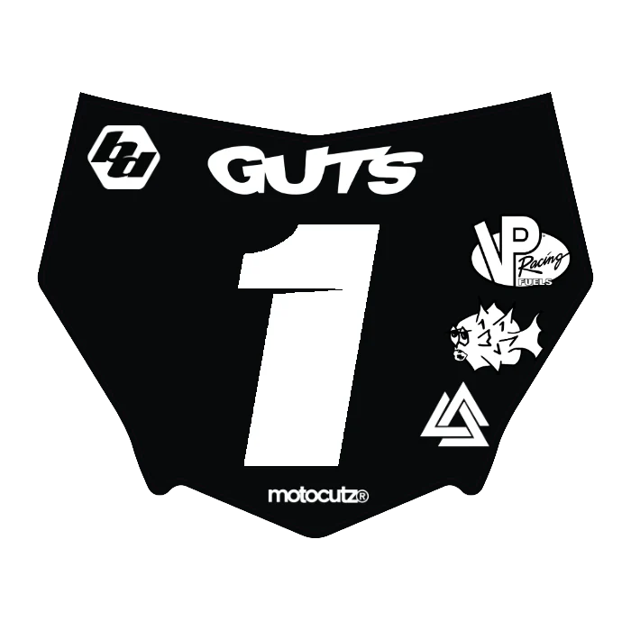 CUSTOM MOTOCUTZ FRONT PLATE DECAL