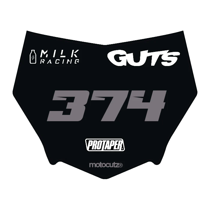 CUSTOM MOTOCUTZ FRONT PLATE DECAL