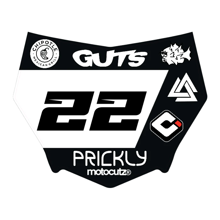 CUSTOM MOTOCUTZ FRONT PLATE DECAL