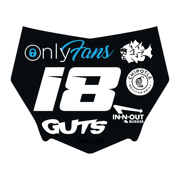 CUSTOM MOTOCUTZ FRONT PLATE DECAL