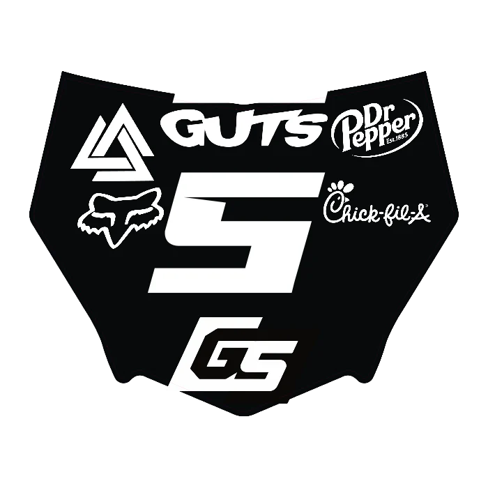 CUSTOM MOTOCUTZ FRONT PLATE DECAL