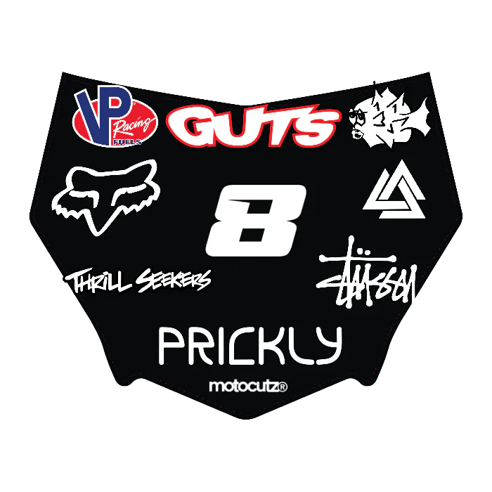 CUSTOM MOTOCUTZ FRONT PLATE DECAL