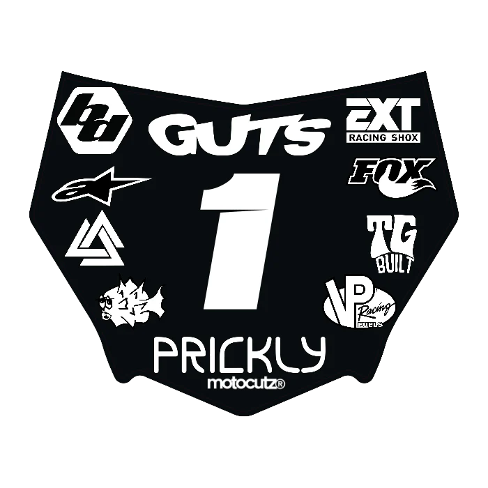 CUSTOM MOTOCUTZ FRONT PLATE DECAL
